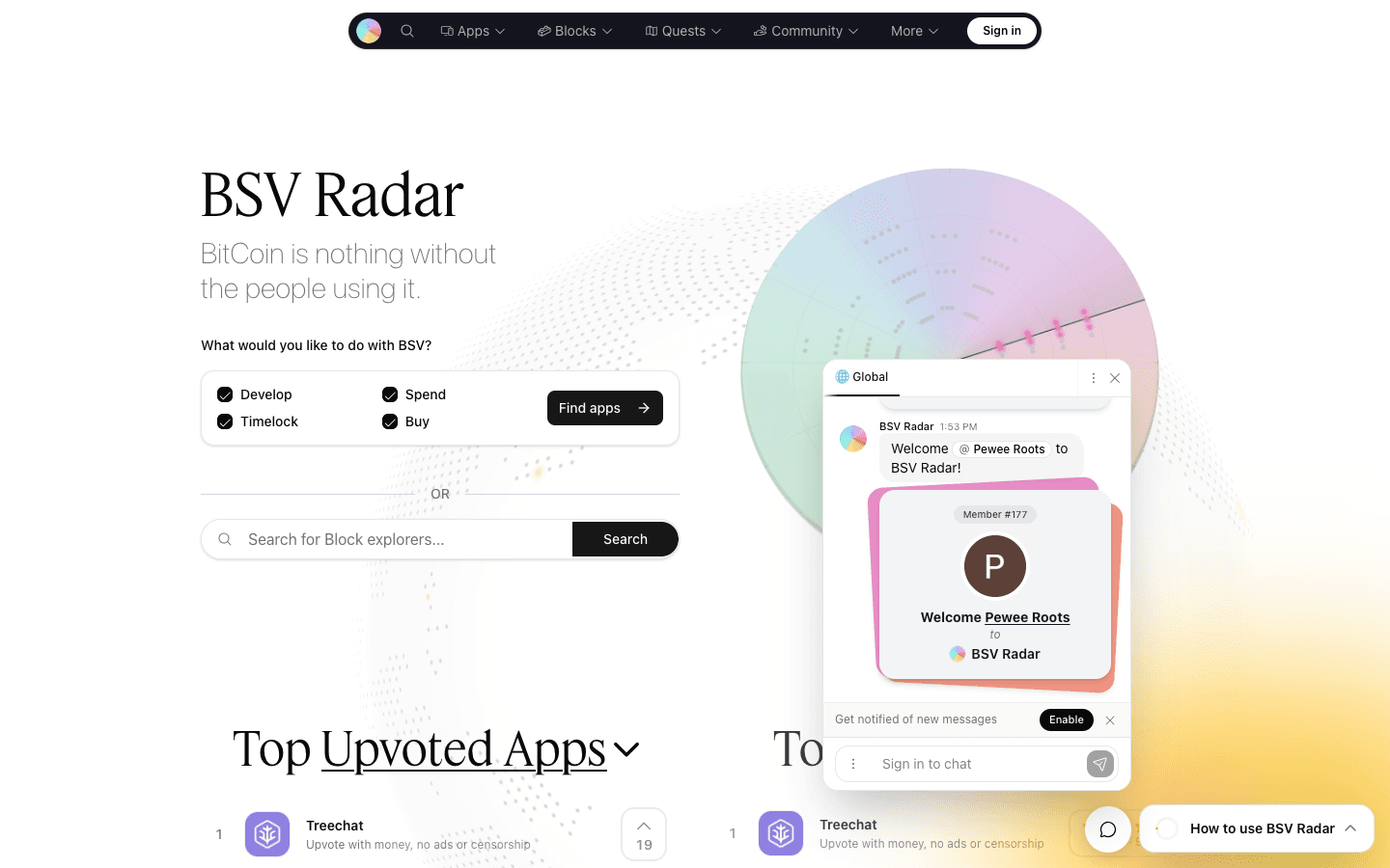 BSV Radar, Open source · Product & web